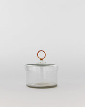 Load image into Gallery viewer, Amber Glass Handle Jar